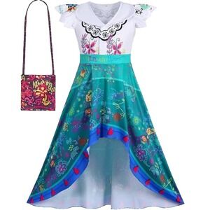 Mirabel Dress Birthday Costume Girl Magic Family Outfit Cosplay Fancy Dress 7-8y